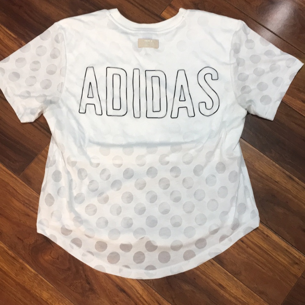 Adidas white shirt size m